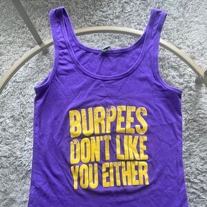 ILoveKickboxing Burpees Don’t Like You Either Tank Top (ILKB)